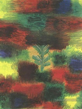 Petit arbre au milieu des arbustes Paul Klee Peinture à l'huile